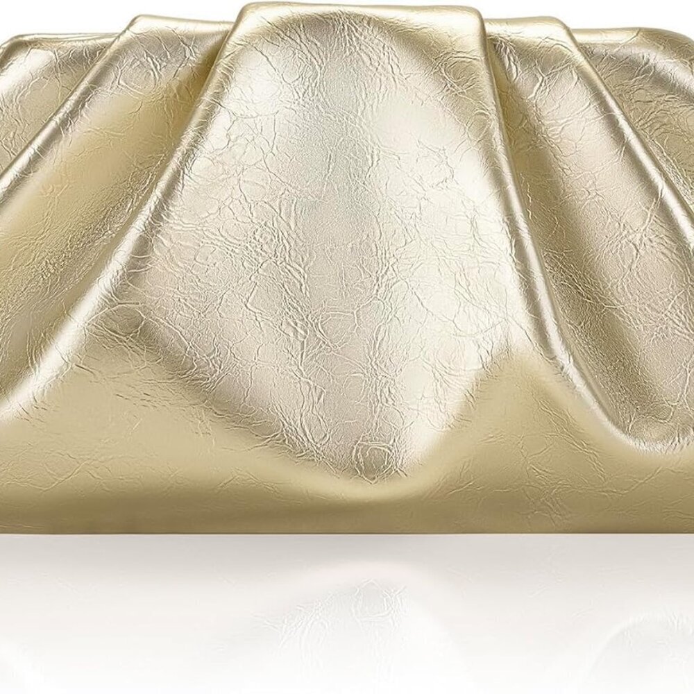 Clutch Purses Women Shiny PU Leather Evening Bag With Shoulder Strap